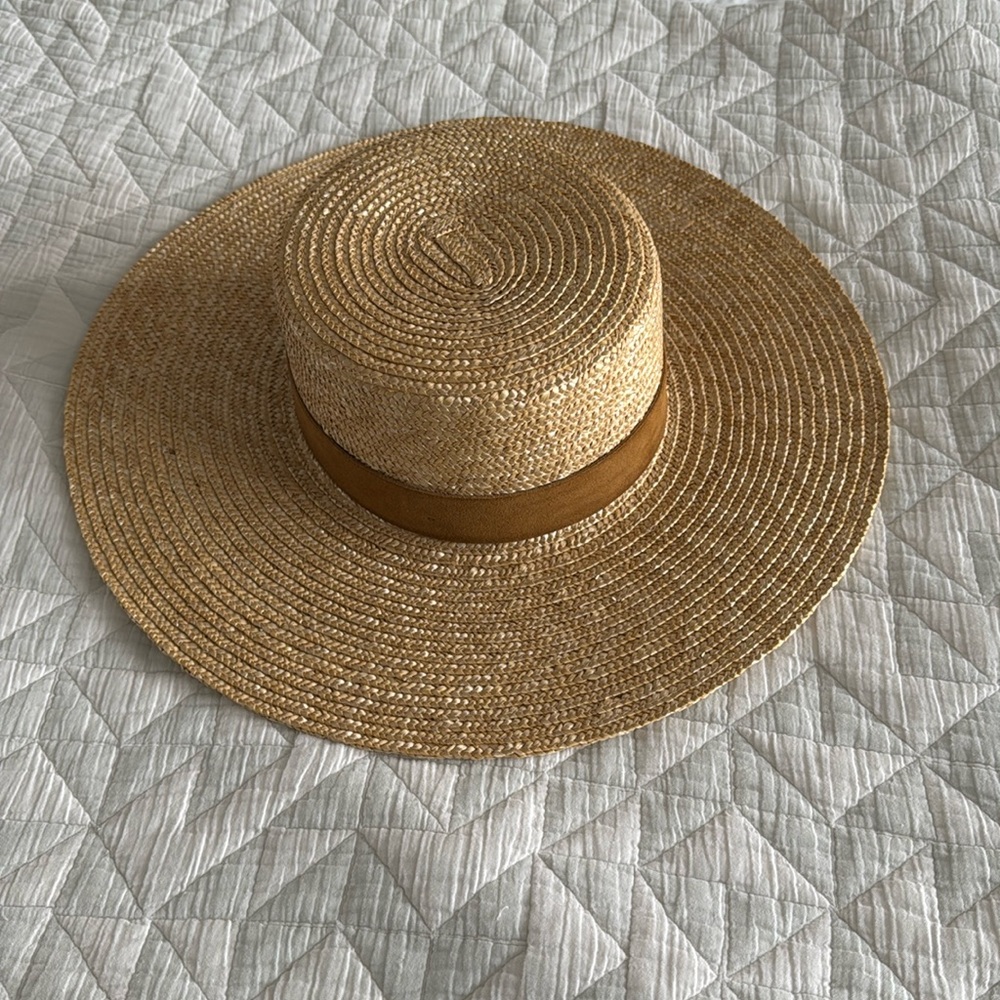 Gigi Pip Straw Boater Hat